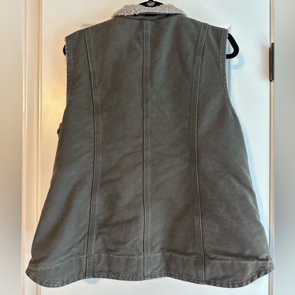 Carhartt Olive Green Sherpa-Lined Vest - Picture 3 of 3